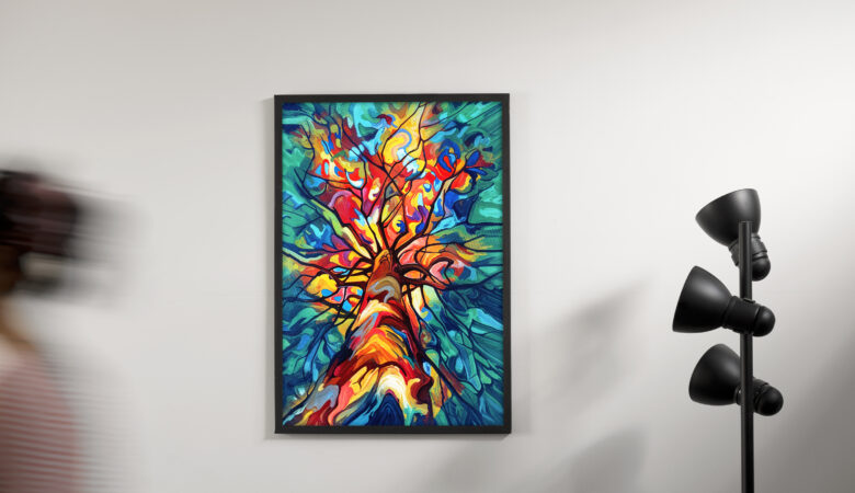 Luminous Arbora: A 12X16 Masterpiece That Ignites the Imagination